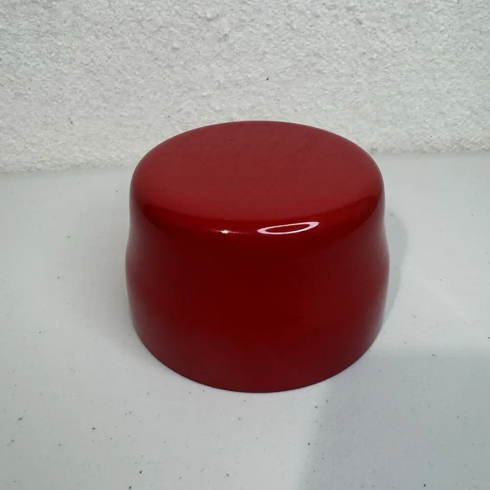 VTG Picnic Serving Set Glossy Cherry Red Nesting Bowls & Platter MCM Plasticware